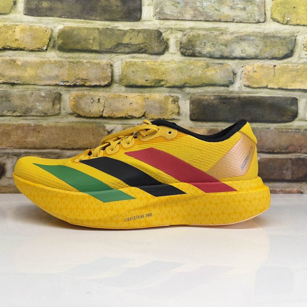 Mens 7 / Womens 8 - Adidas Bob Marley x Adizero Evo SL Woven Running Shoes